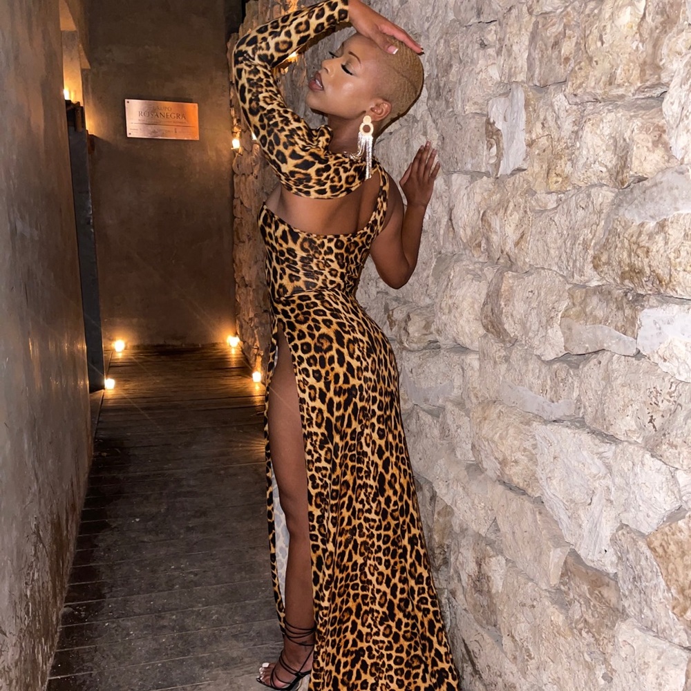 Cheetah print dress (Worn once)